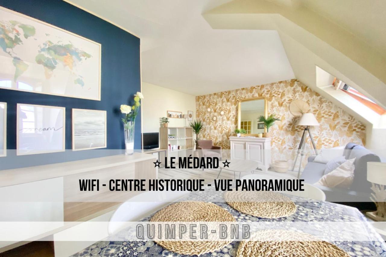 Ferienwohnung Le Medard - Confort - Wifi - Centre Historique - Entree Autonome Quimper Exterior foto
